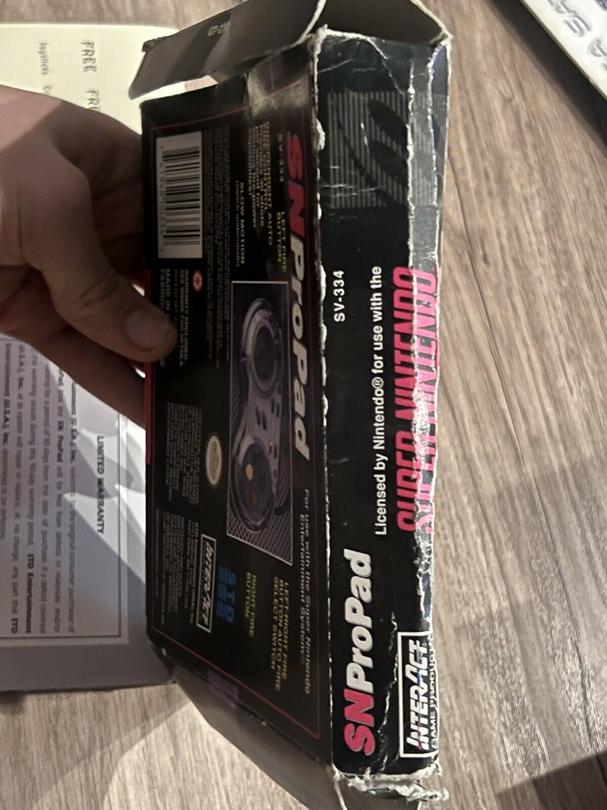 SN ProPad SV-334 Turbo Controller Super Nintendo Entertainment System Box Only