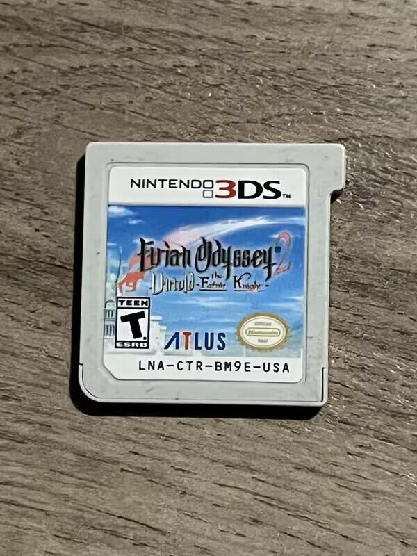 Etrian Odyssey 2 Untold: The Fafnir Knight (Nintendo 3DS, 2014) CART ONLY
