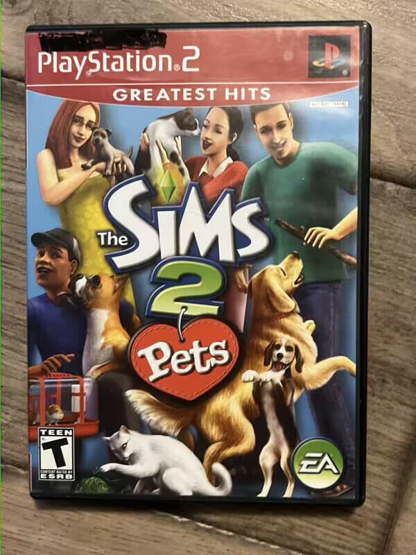 The Sims 2 Pets: Greatest Hits (Sony PlayStation 2, 2007) CIB
