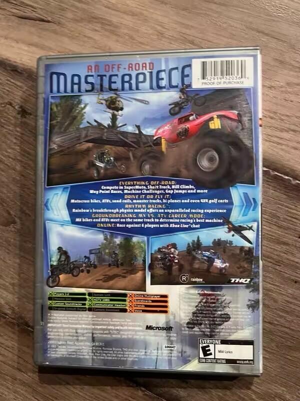 MX vs. ATV Unleashed: Platinum Hits (Microsoft Xbox, 2005) NO MANUAL