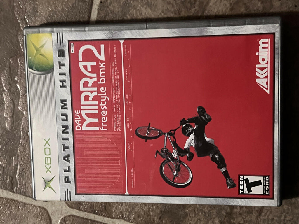 Dave Mirra Freestyle BMX 2: Platinum Hits (Microsoft Xbox, 2001) CIB COMPLETE