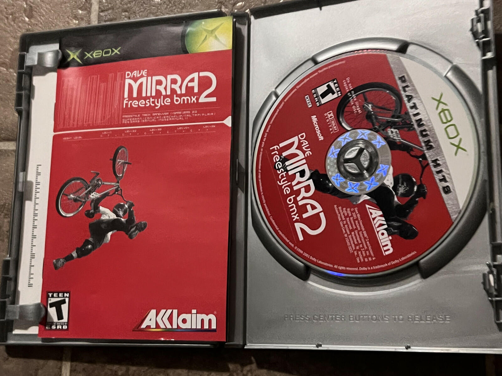 Dave Mirra Freestyle BMX 2: Platinum Hits (Microsoft Xbox, 2001) CIB COMPLETE