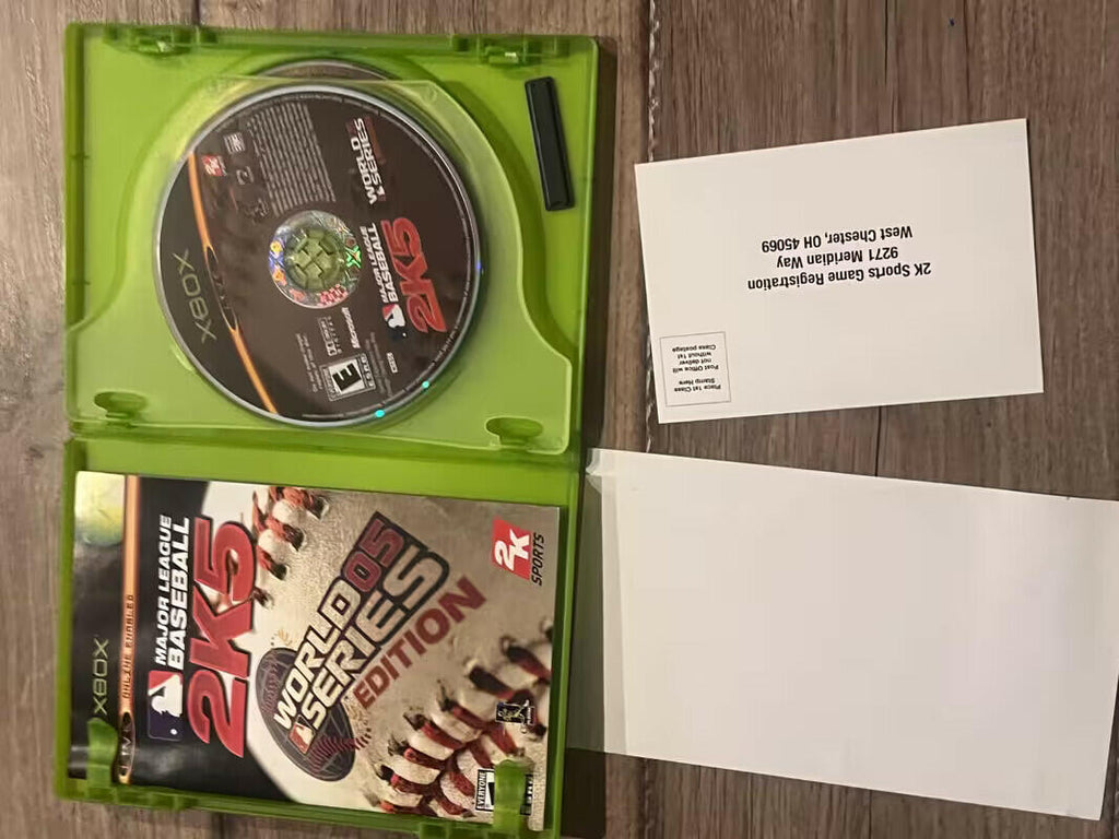 Major League Baseball 2K5 World Series Edition (Microsoft Xbox, 2005) CIB