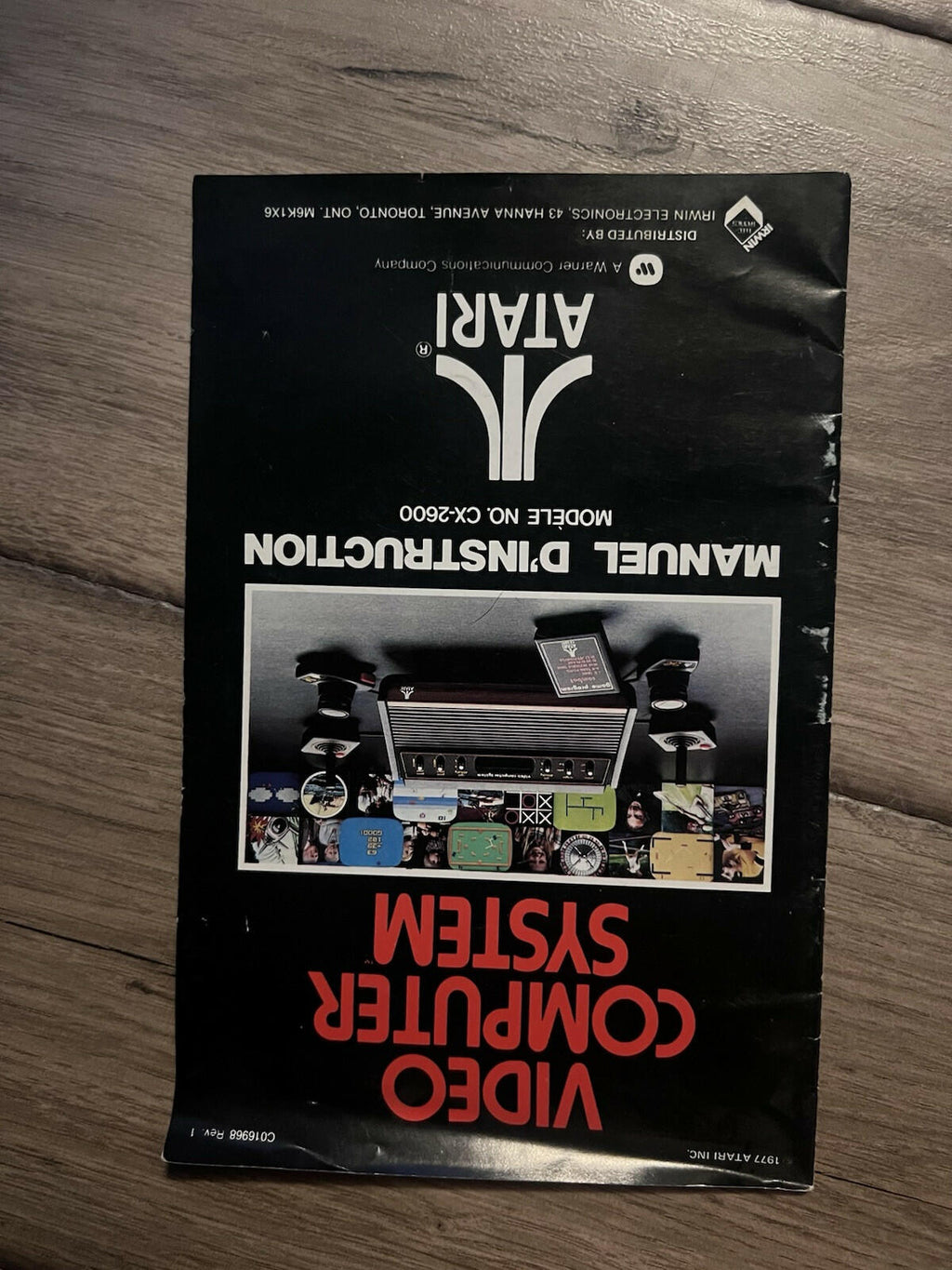 ATARI CX2600 Console Video Computer System 1978 Instruction Owner's Manual ONLY