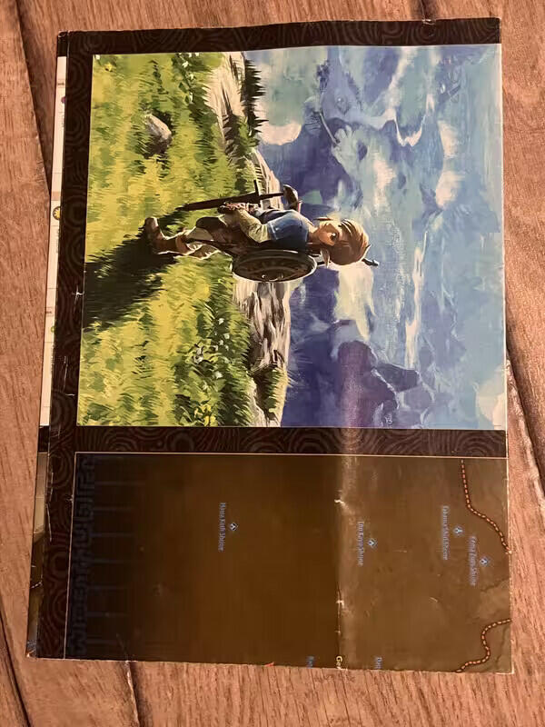 The Legend of Zelda Piggyback Guide Map Only
