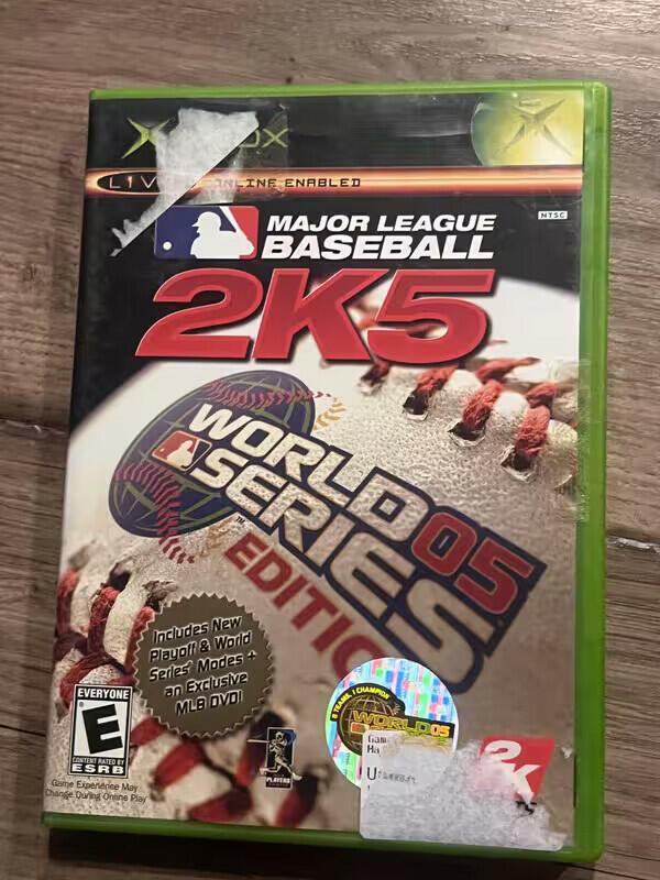 Major League Baseball 2K5 World Series Edition (Microsoft Xbox, 2005) CIB