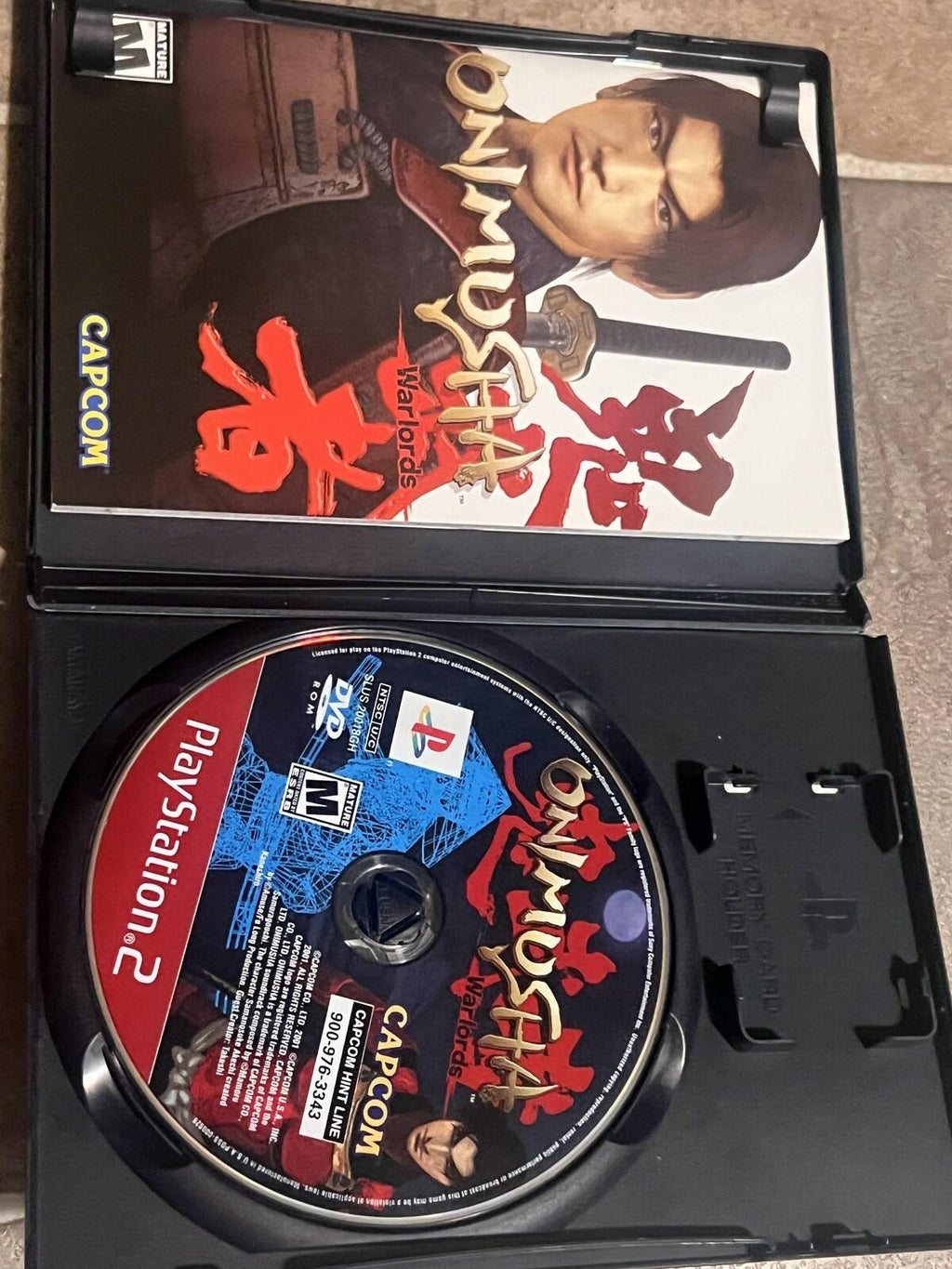 Onimusha Warlords: Greatest Hits (Sony Playstation 2 PS2, 2001) CIB COMPLETE