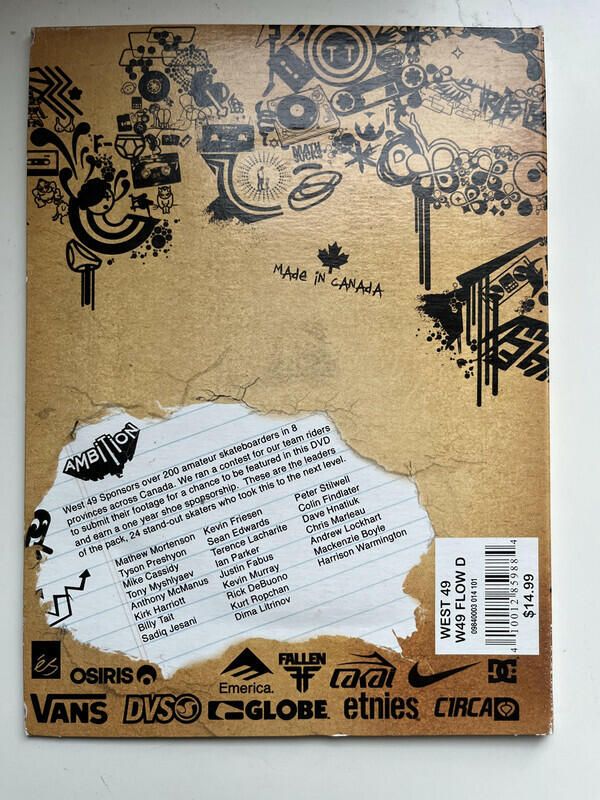 Skateboarding West 49 Ambition 2004 DVD Musica Monette, Canada