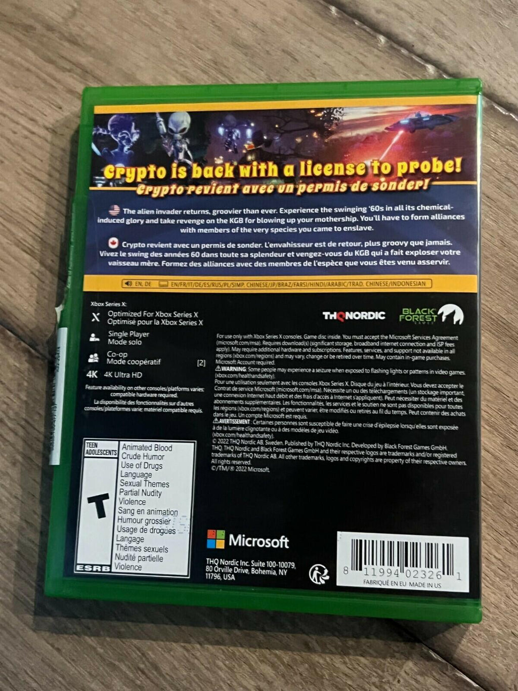 Destroy All Humans! 2: Reprobed (Xbox Series X, 2022) CIB