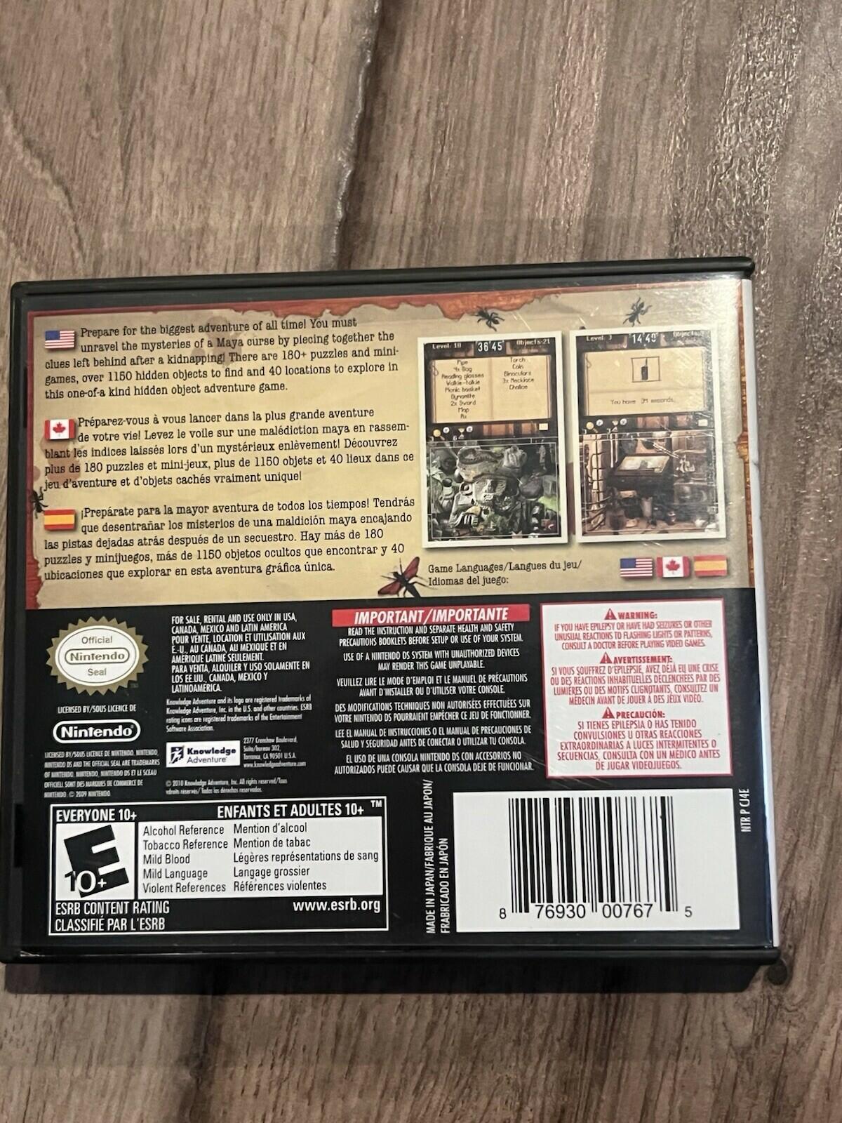 Hidden Objects: Mystery Stories (Nintendo DS, 2010) CIB COMPLETE