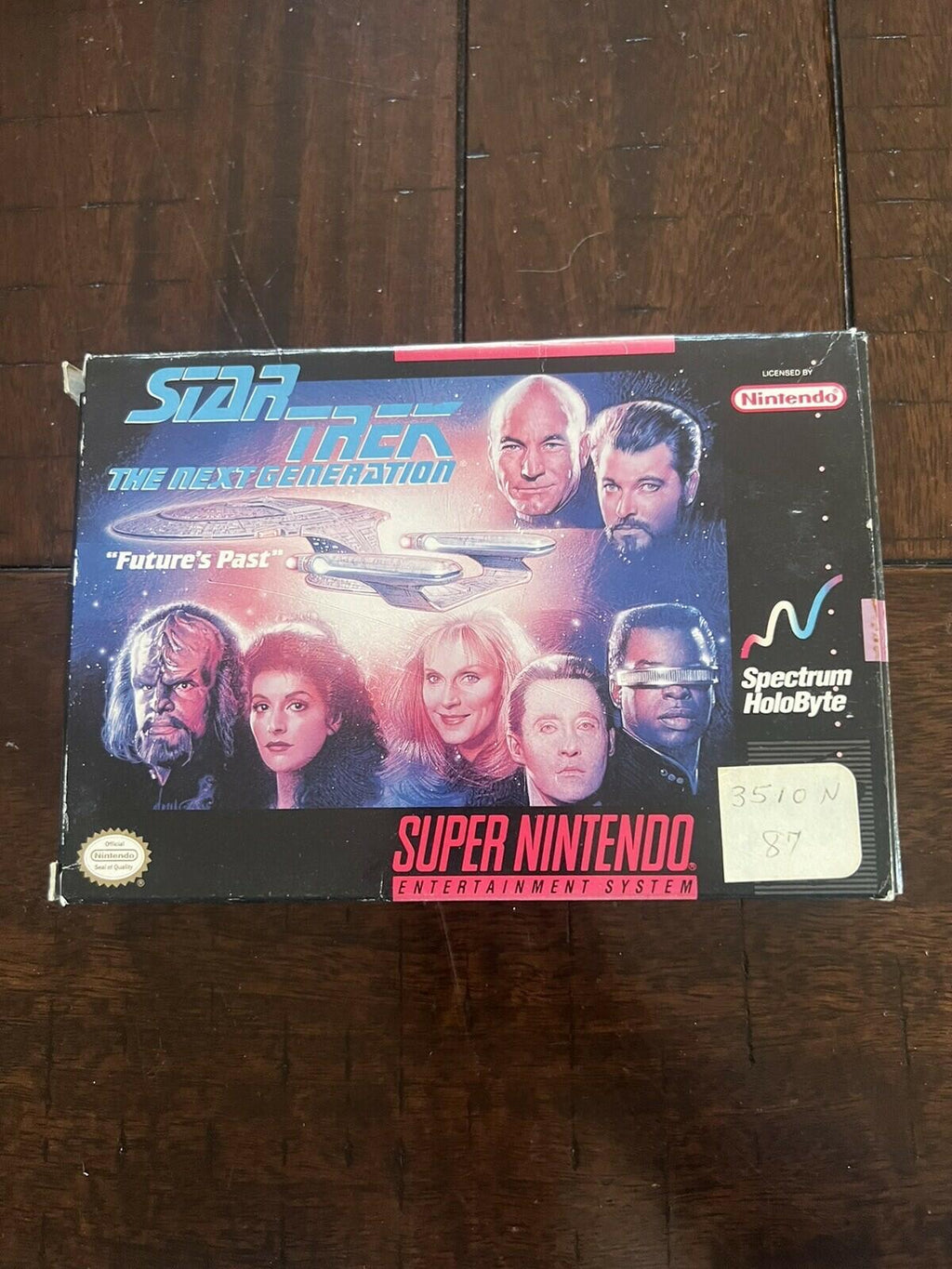 Star Trek: The Next Generation - Future's Past (SNES, 1994) CIB MANUAL RIPPED