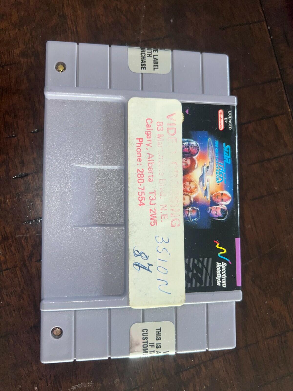 Star Trek: The Next Generation - Future's Past (SNES, 1994) CIB MANUAL RIPPED