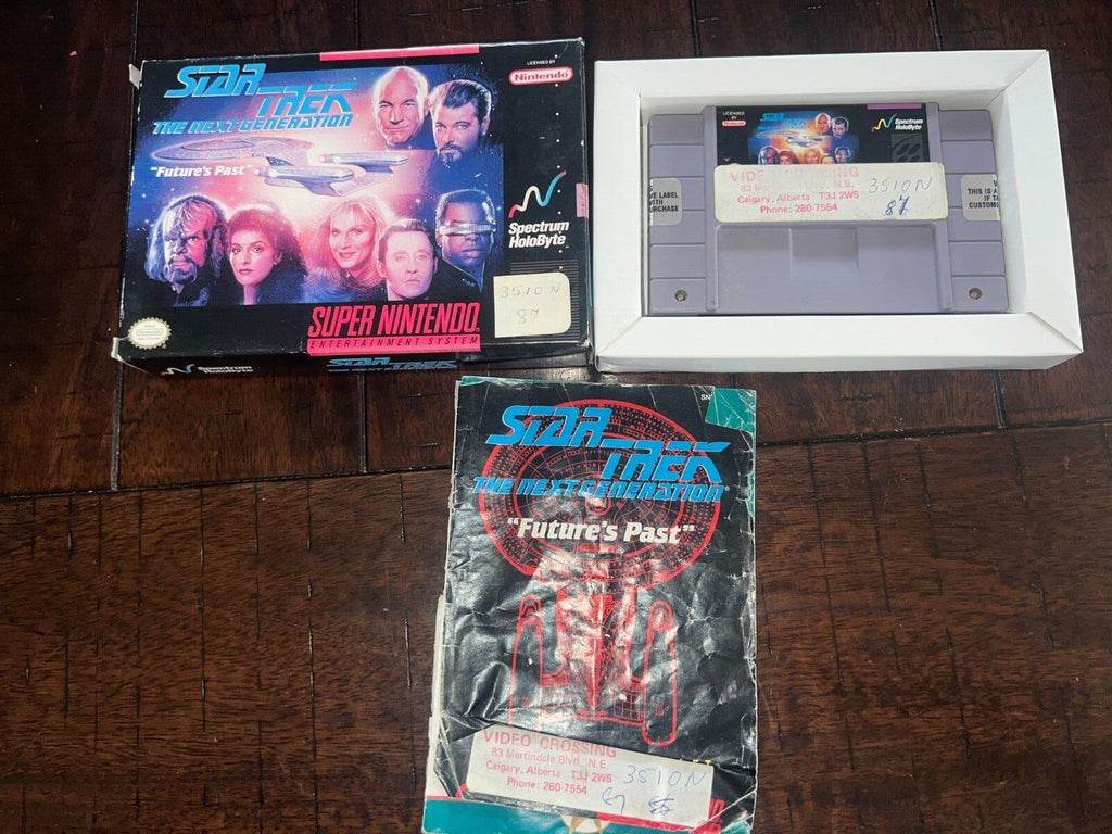 Star Trek: The Next Generation - Future's Past (SNES, 1994) CIB MANUAL RIPPED