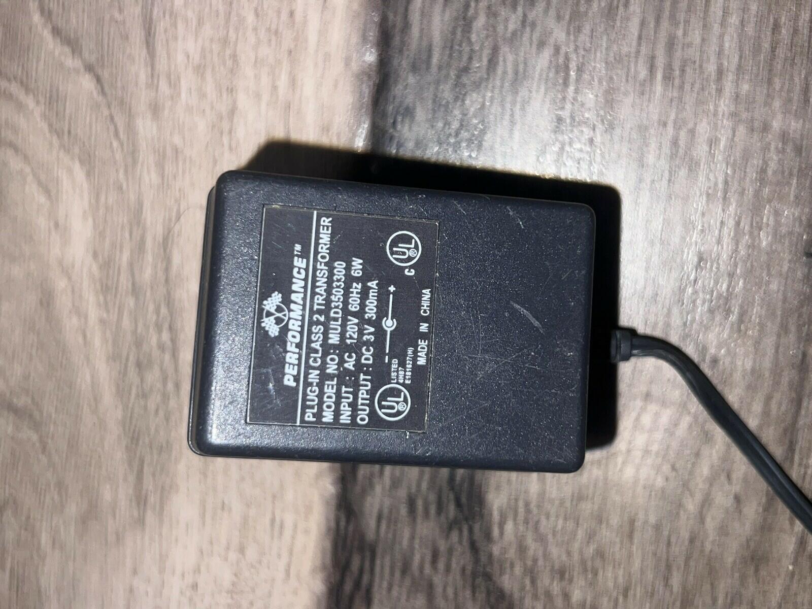 Performance MULD3503300 Plug-n Transformer 3VDC 300mA