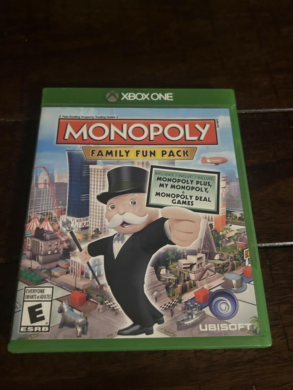 Monopoly Family Fun Pack (Microsoft Xbox One, 2014) CIB COMPLETE