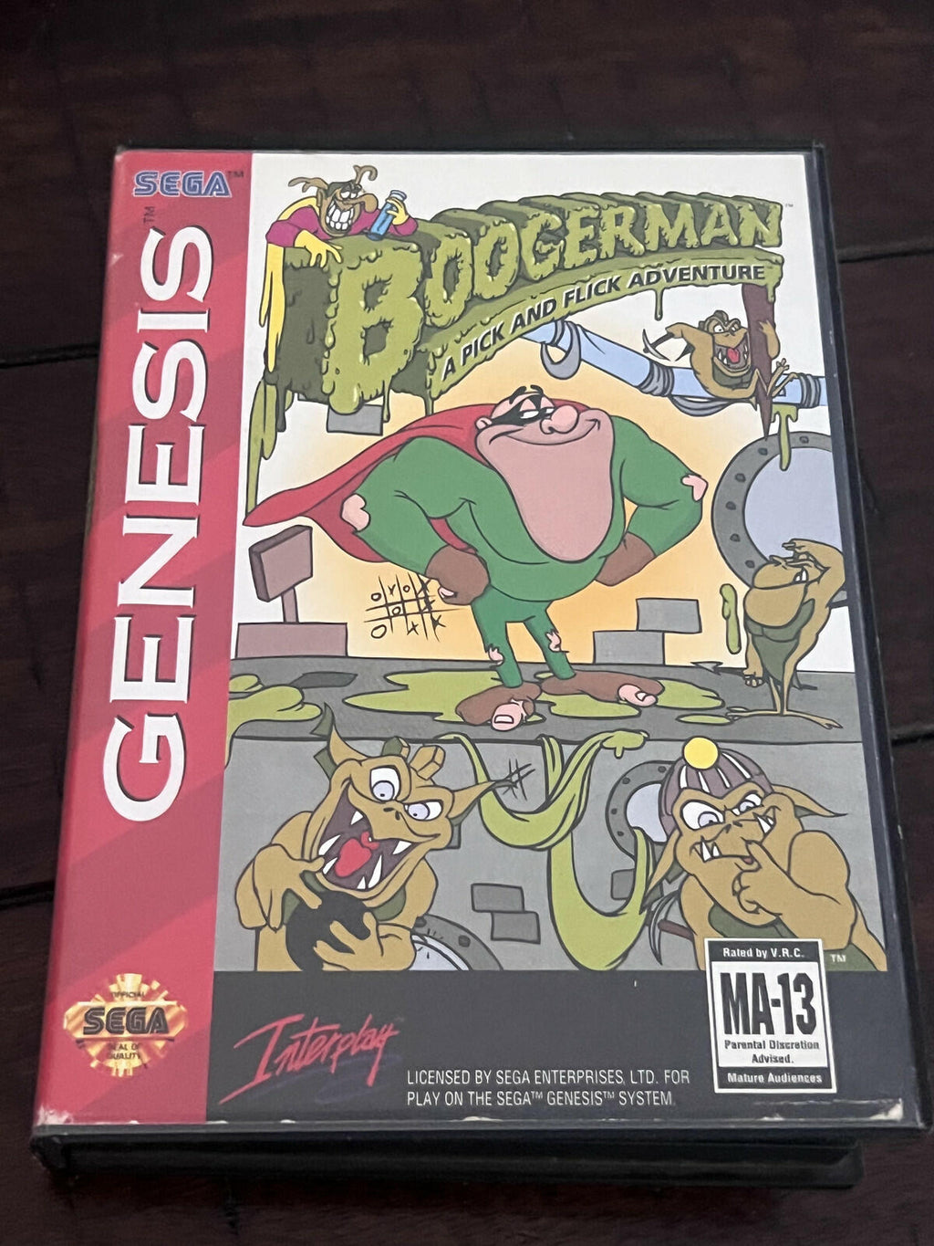 Boogerman A Pick and Flick Adventure (Sega Genesis, 1994) CIB COMPLETE IN BOX