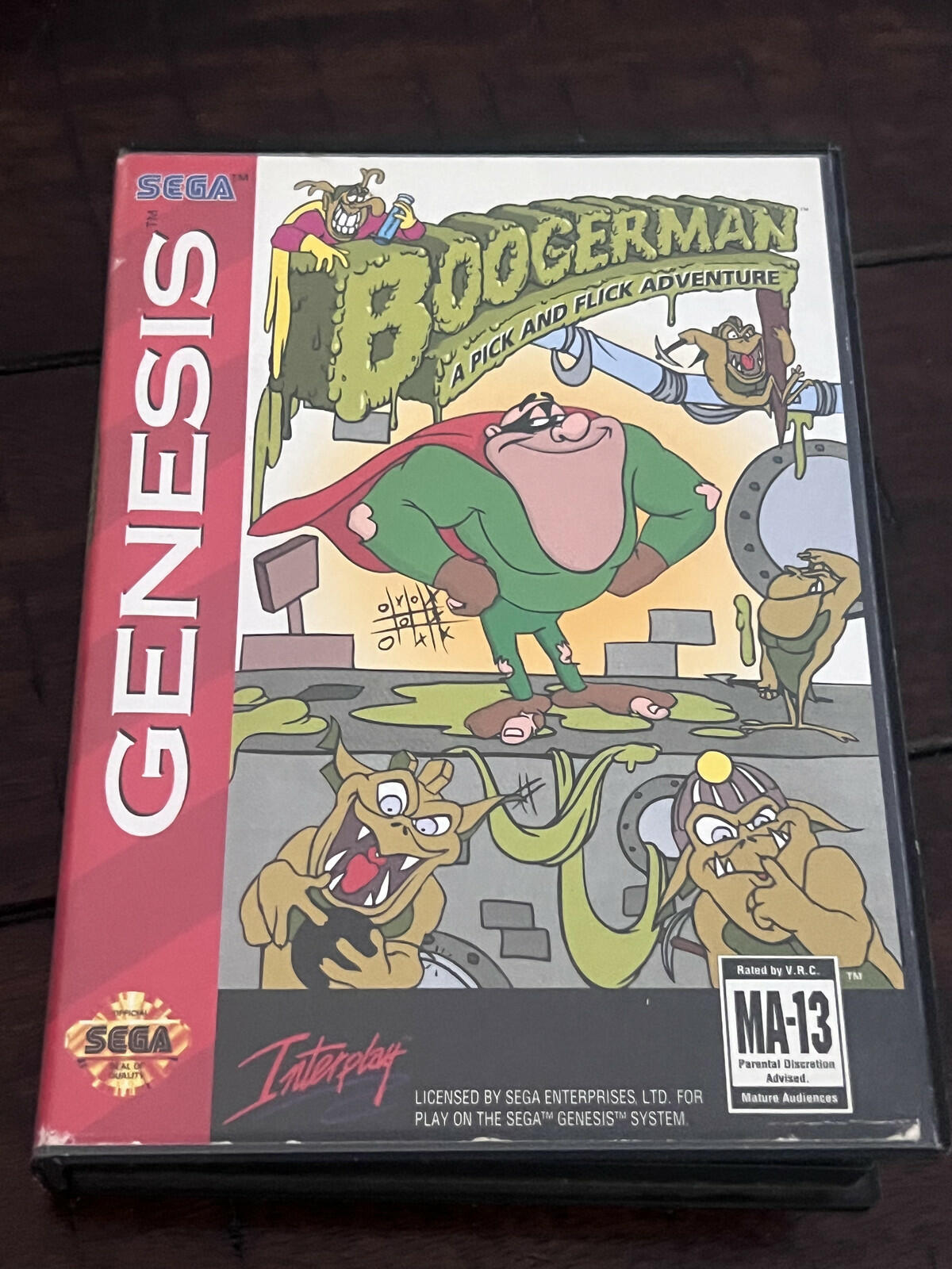 Boogerman A Pick and Flick Adventure (Sega Genesis, 1994) CIB COMPLETE IN BOX