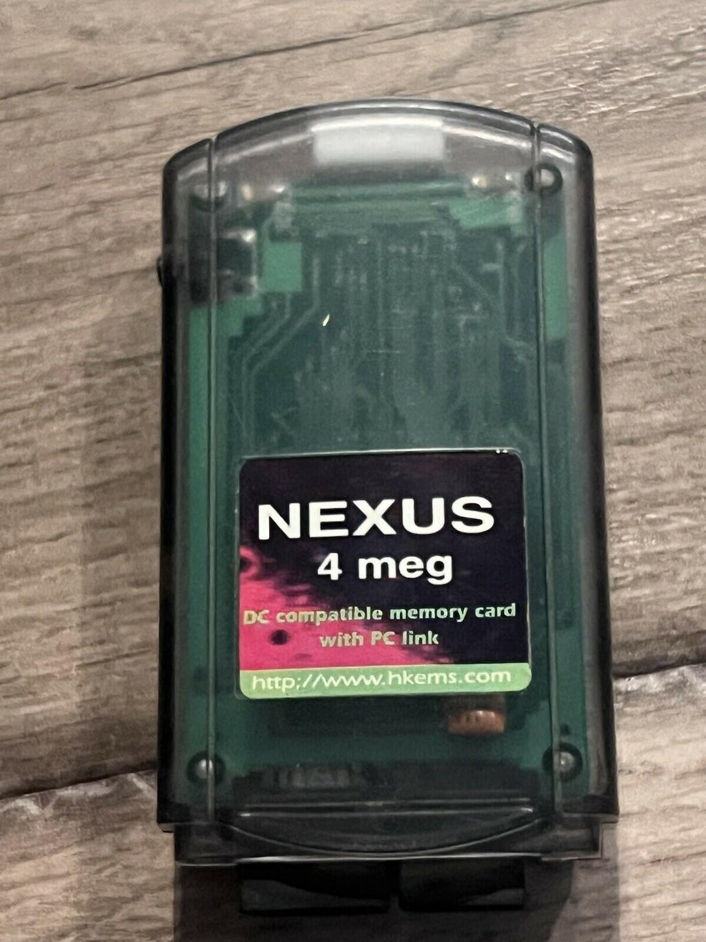 Nexus 4MB 4 Meg Clear Sega Dreamcast Memory Card With PC Link
