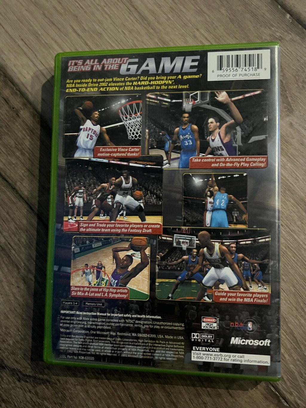 NBA Inside Drive 2002 (Microsoft Xbox, 2002) CIB