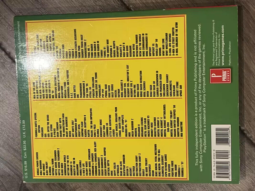 Prima Pub Strategy Guide The Big Playstation Book 1999 Edition