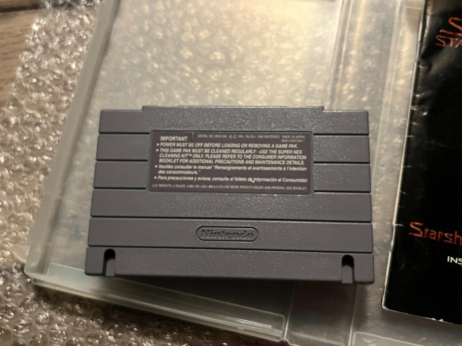 Star Trek: Starfleet Academy (SNES, 1994) RENTAL BOX CIB WITH MANUAL