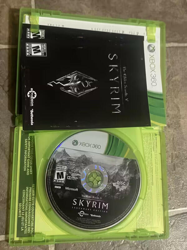 Elder Scrolls V: Skyrim Legendary Edition (Microsoft Xbox 360, 2013) CIB 2 DISCS