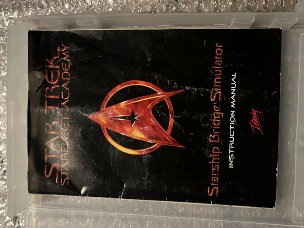 Star Trek: Starfleet Academy (SNES, 1994) RENTAL BOX CIB WITH MANUAL