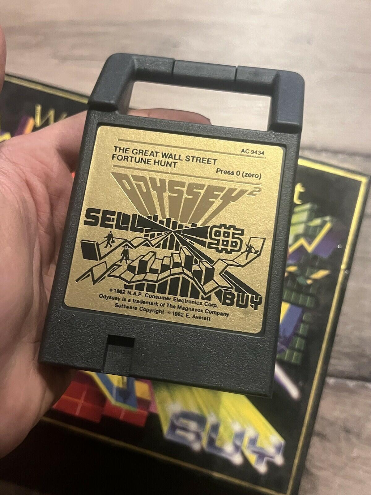 The Great Wall Street Fortune Hunt (Magnavox Odyssey 2, 1982) CIB BOXED