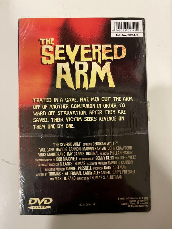 The Severed Arm (DVD, 2004) NEW SEALED