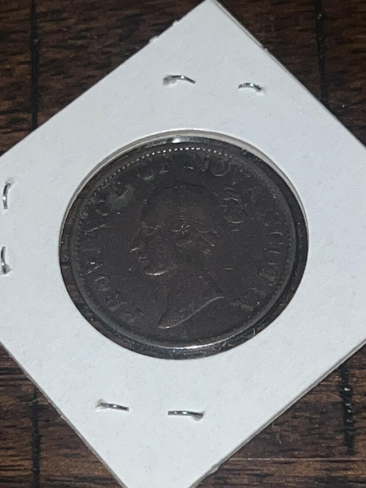 1843 Nova Scotia: Canada 1/2 penny 10 Thorns 15 Bracts