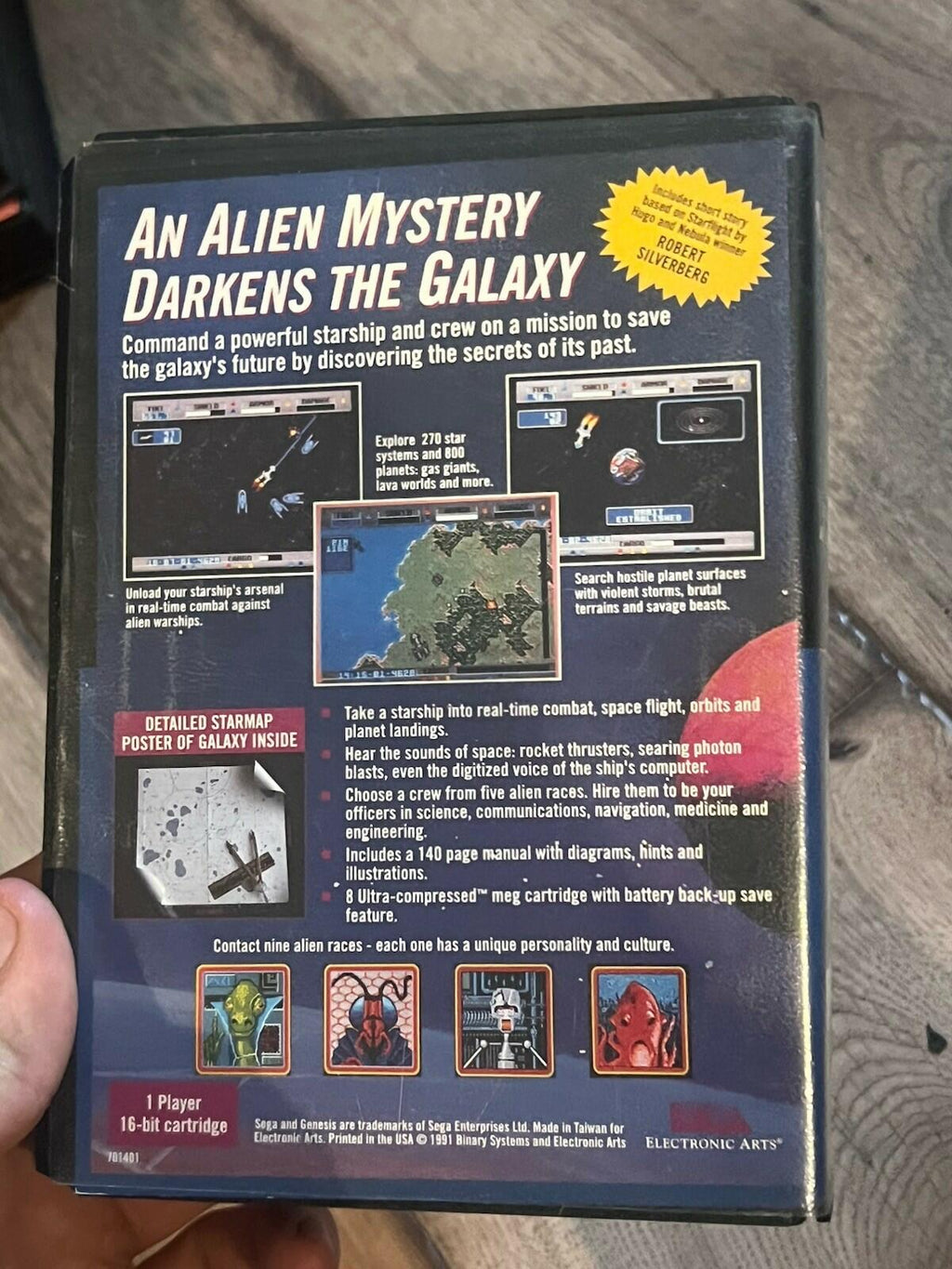 Starflight (Sega Genesis, 1991) ARTWORK ONLY CASE