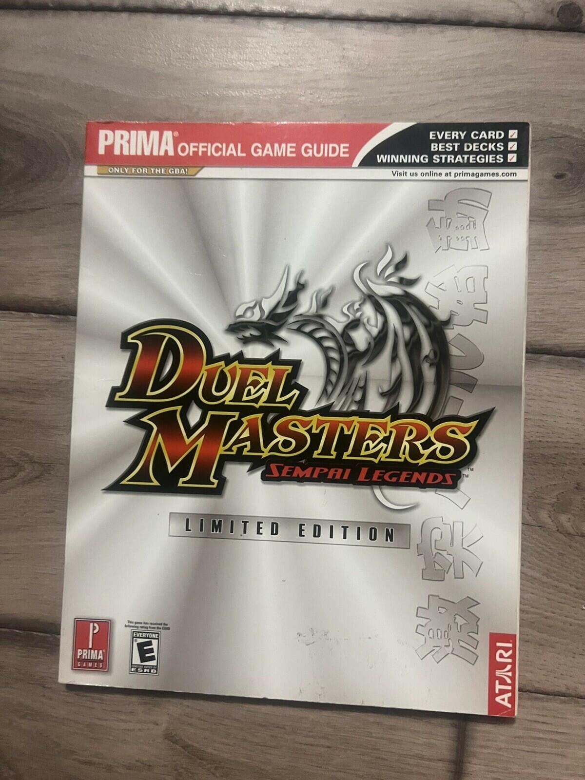 Duel Masters Sempai Legends Prima Games Strategy Guide Book