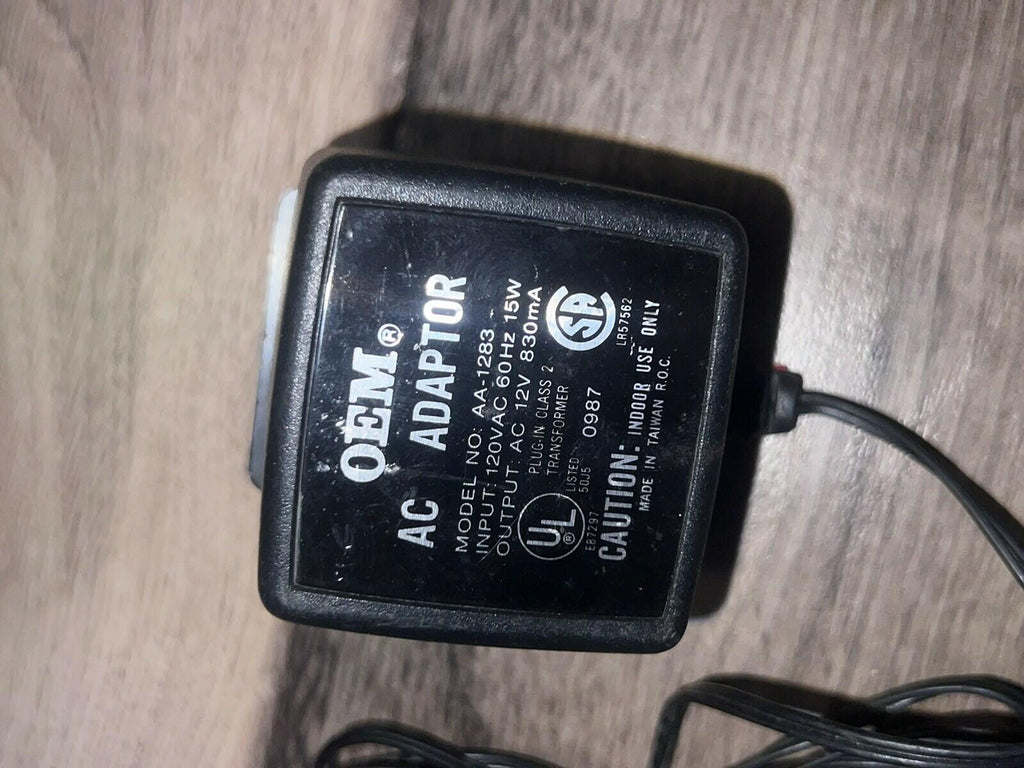OEM AC Adaptor Output 12VAC 830mA AA-1283