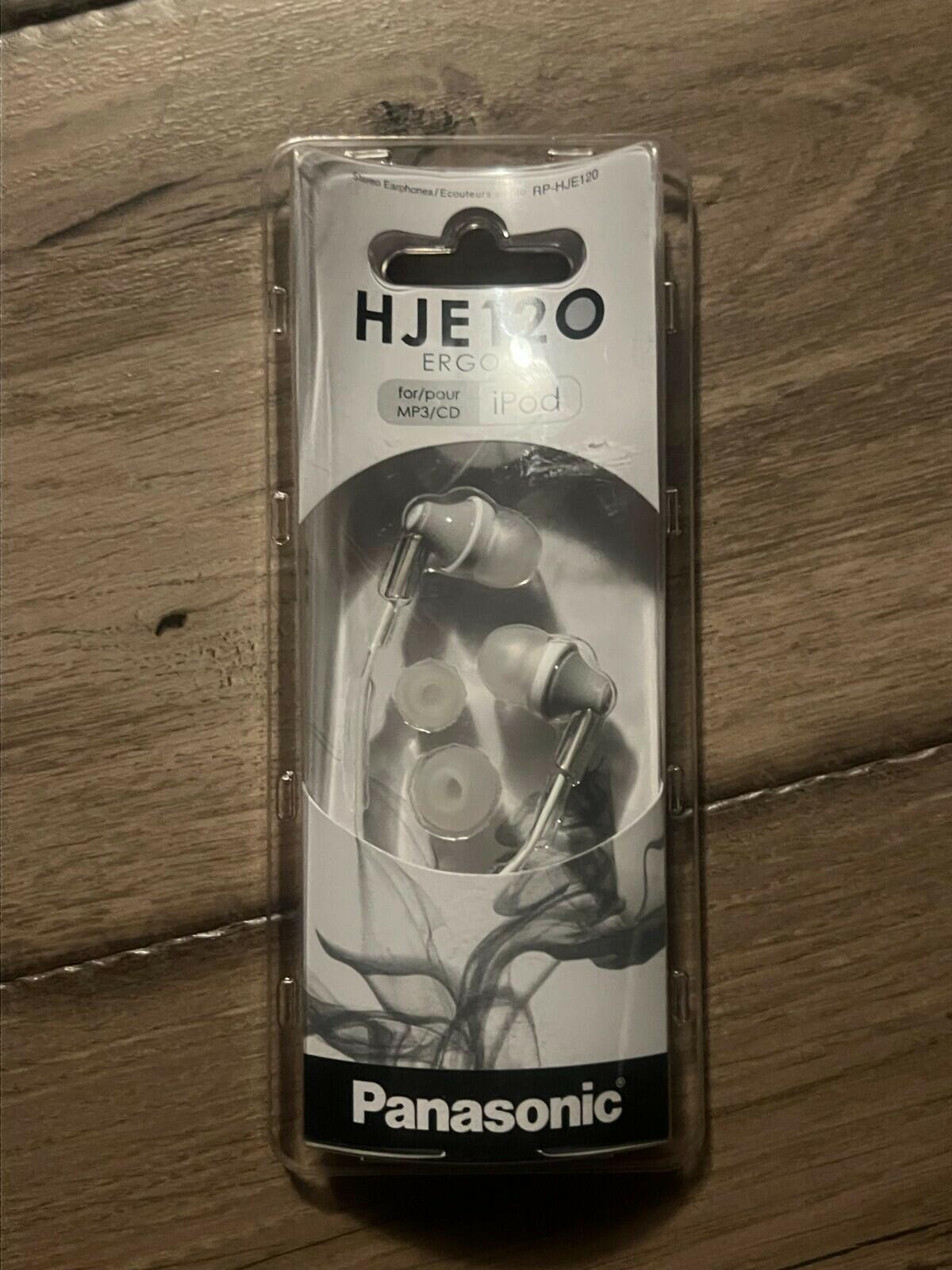Panasonic RP-HJE120-S / RPHJE120S In-Ear Earbud Headphones Silver NEW SEALED