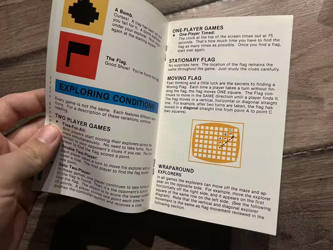 Flag Capture (Atari 2600, 1978) MANUAL ONLY