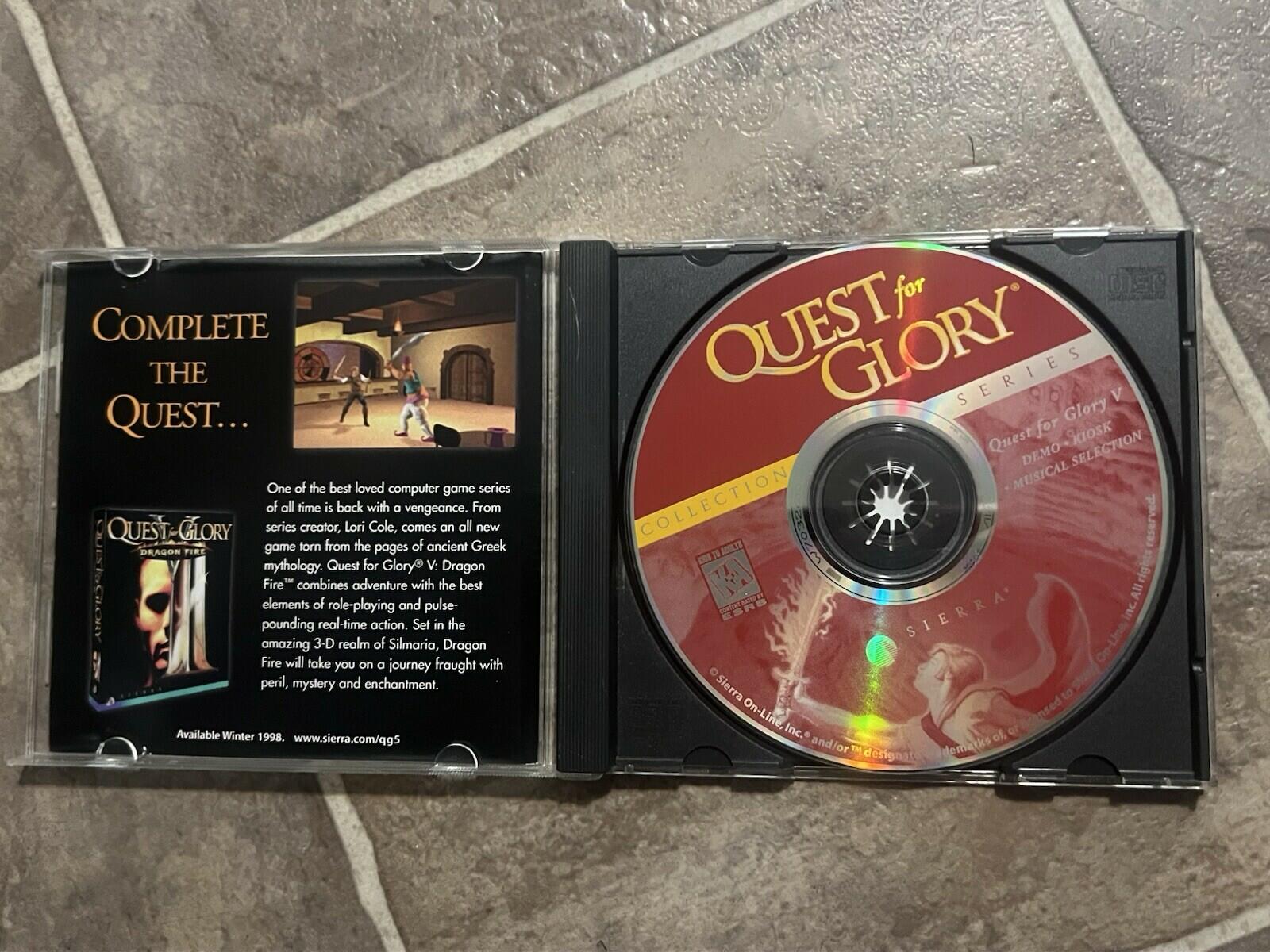 Quest For Glory: Collection Series (Windows PC, 1997) 1-4 I II III IV, Sierra
