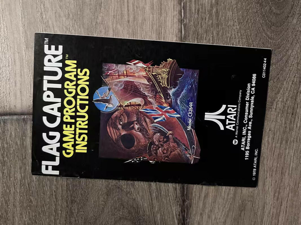 Flag Capture (Atari 2600, 1978) MANUAL ONLY