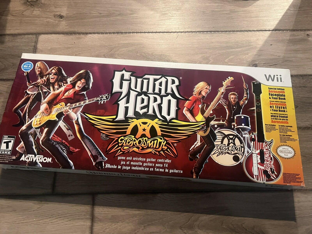 Nintendo Wii Guitar Hero Aerosmith Gibson Les Paul BRAND NEW SEALED