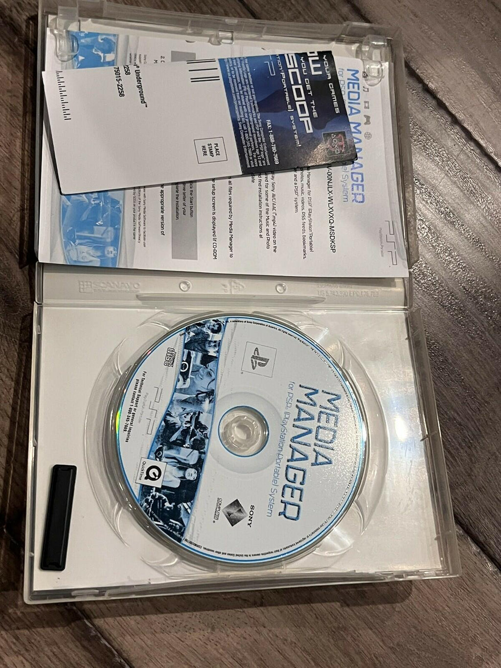Media Manager For PSP (Sony PlayStation Portable Port, 2006) UMD  Music Movies
