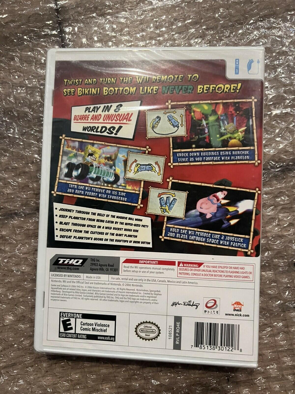 Spongebob Squarepants: Creature from the Krusty Krab (Nintendo Wii, 2006) NEW