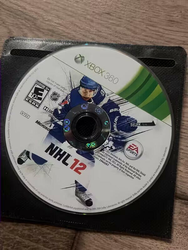 NHL 12 (Xbox 360, 2011) DISC ONLY