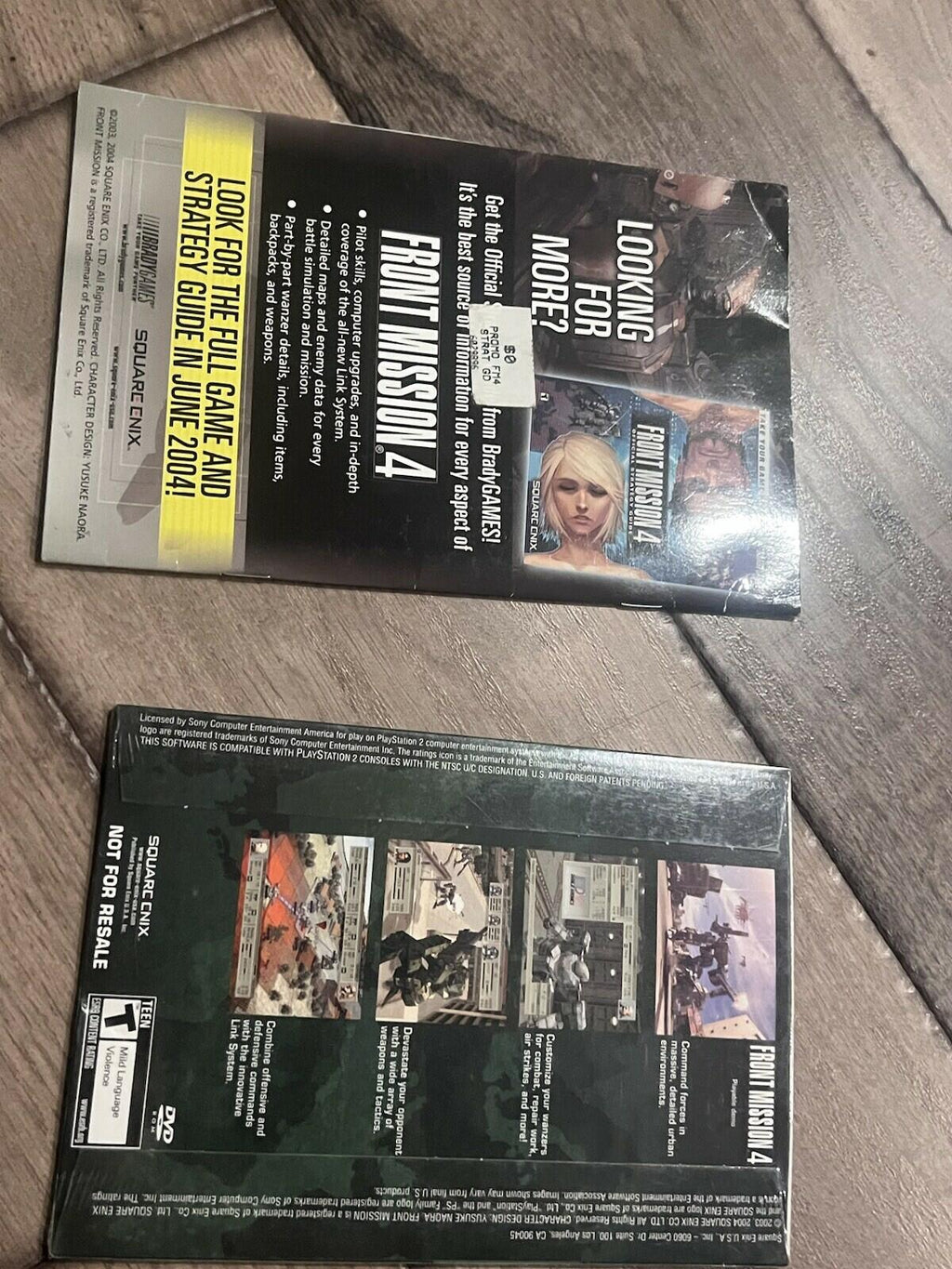 Front Mission 4 Playstation 2 PS2 Promotional Demo Disc + Slip Cover New