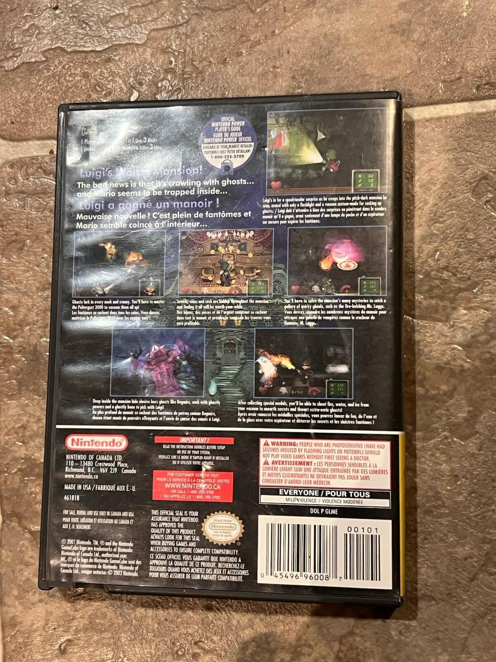 Luigi's Mansion - Player's Choice (Nintendo GameCube, 2003) CIB COMPLETE