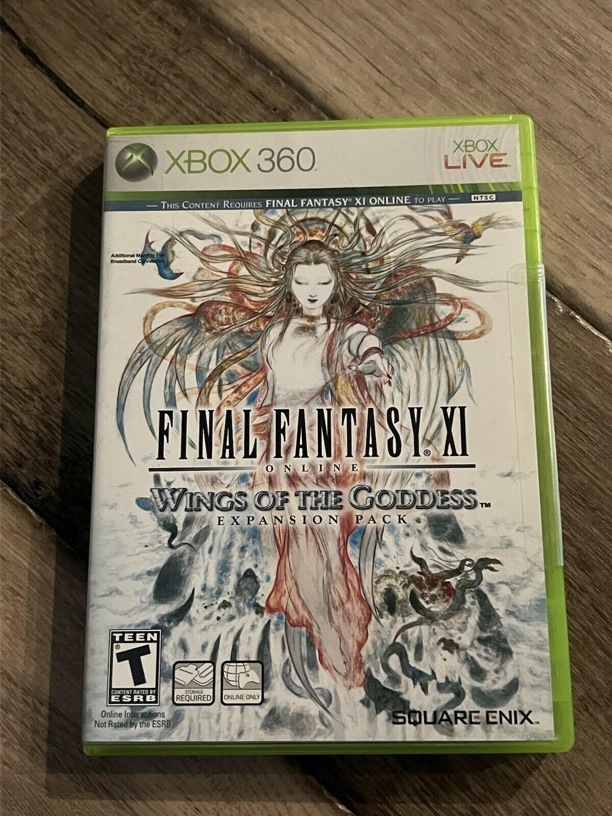 Final Fantasy XI Online: Wings of the Goddess (Microsoft Xbox 360, 2007) CIB