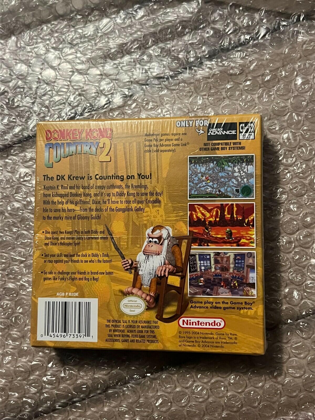 Donkey Kong Country 2 (Nintendo Game Boy Advance, 2004) NEW SEALED