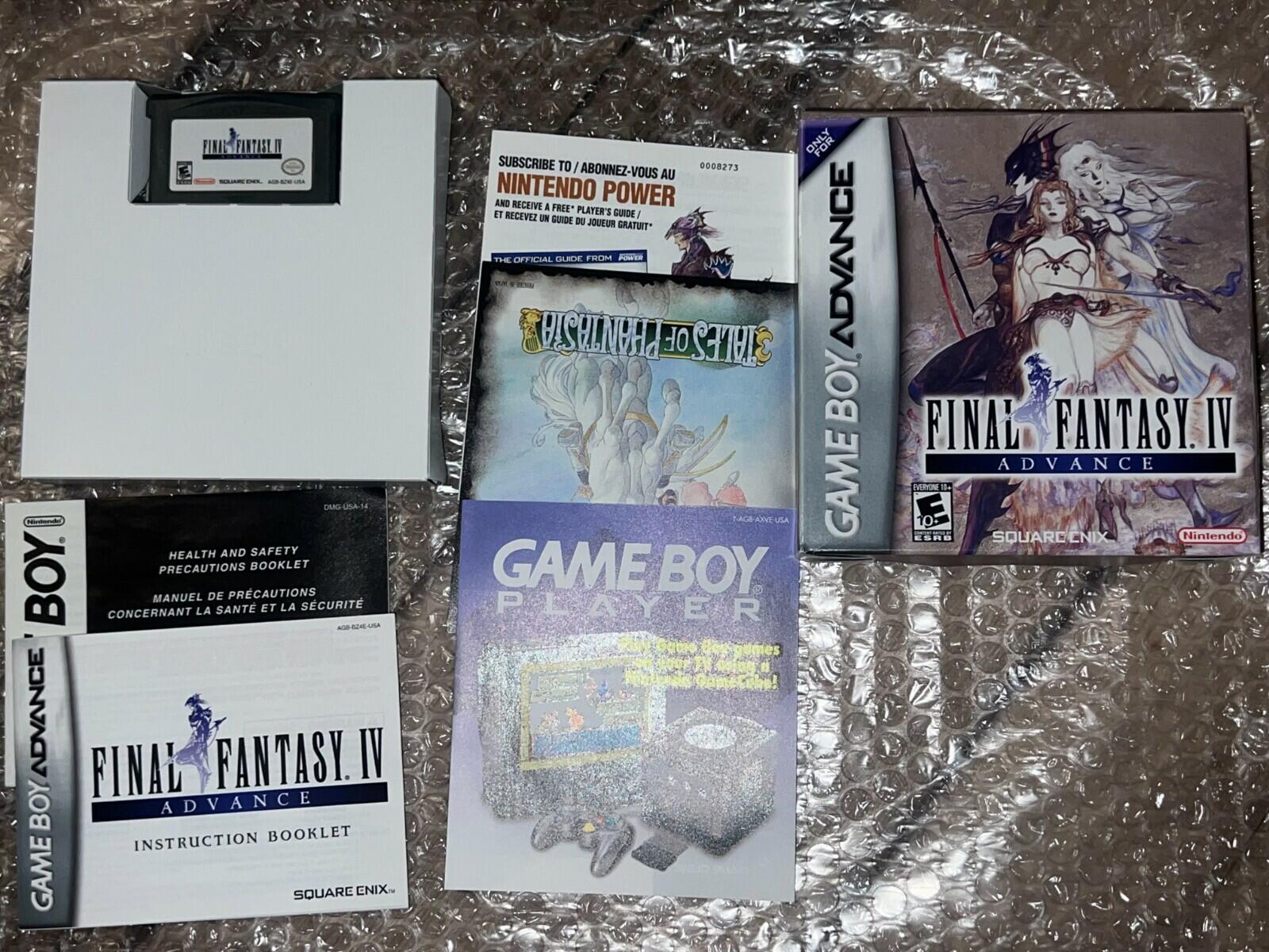 Final Fantasy IV Advance (Nintendo Game Boy Advance, 2005) CIB WITH INSERTS