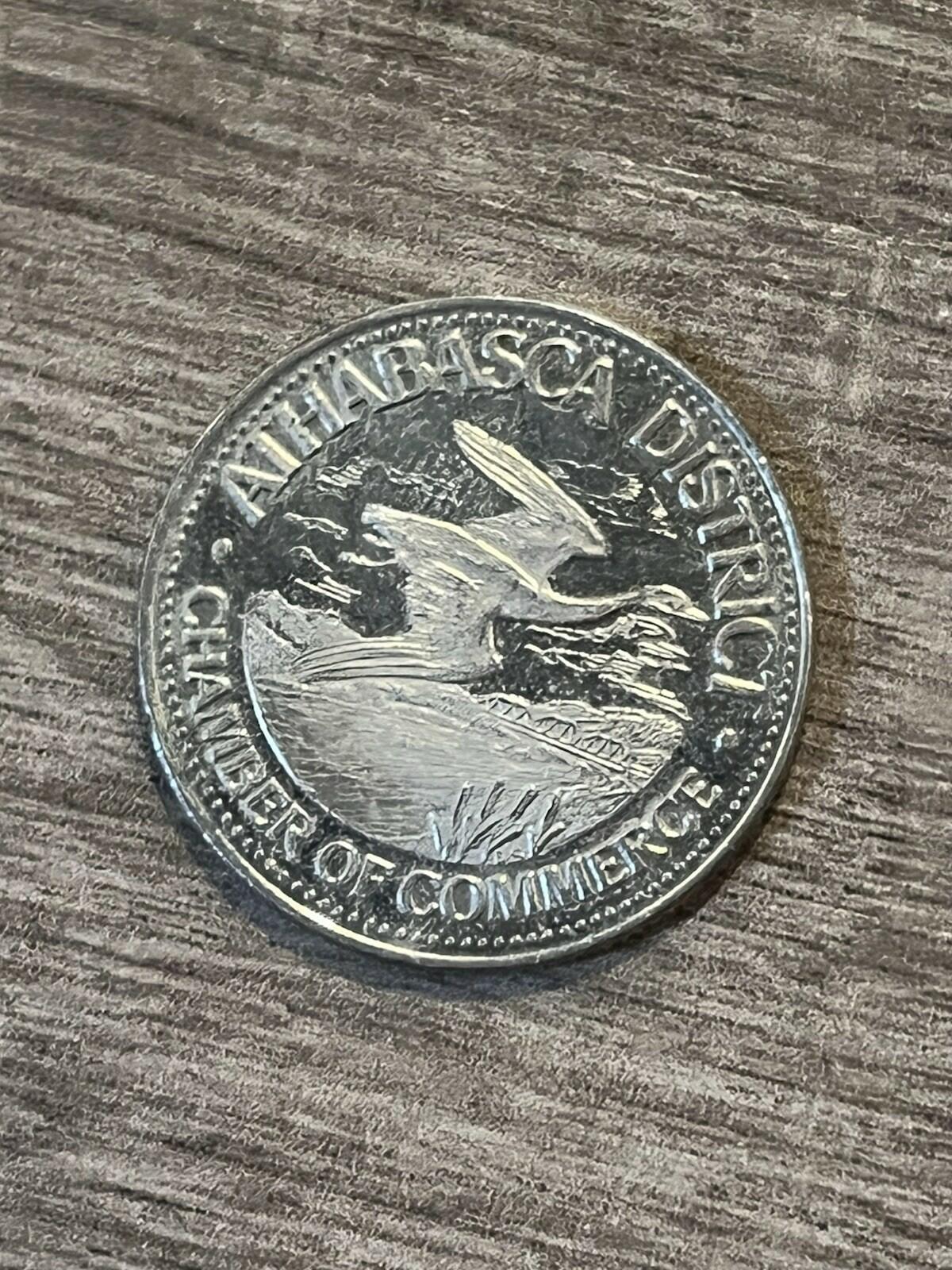 Athabasca, Alberta 1980 Athabasca Landing Trail Souvenir Dollar