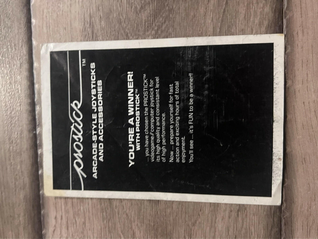 Atari 2600 Game Manual Prostick Controller Newport Catalog