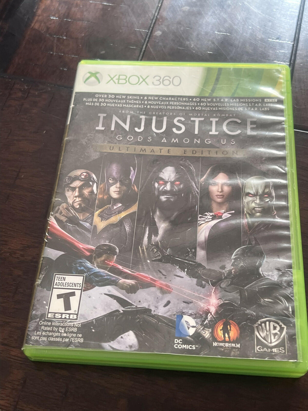Injustice: Gods Among Us [Ultimate Edition] (Microsoft Xbox 360, 2013) NO MANUAL
