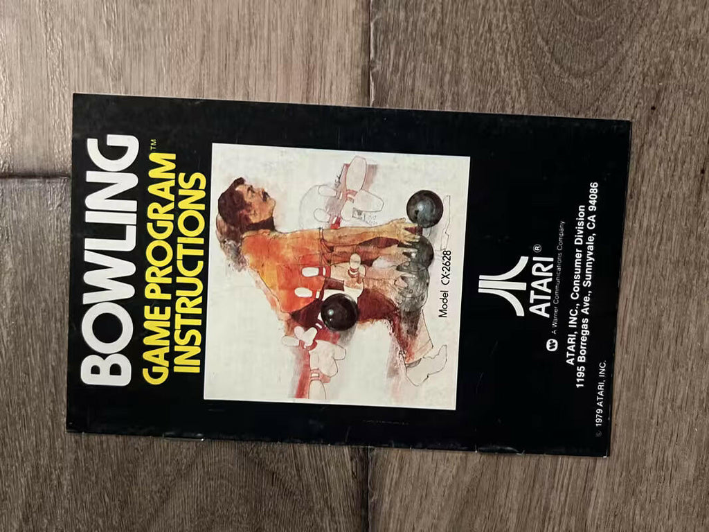Bowling (Atari 2600, 1978) MANUAL ONLY